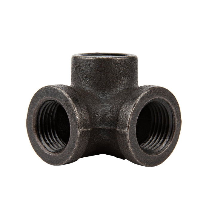1/2 in.  Prefinished Matte Black Side Outlet Elbow - Sweatfully
