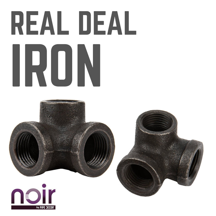 1/2 in.  Prefinished Matte Black Side Outlet Elbow - Sweatfully