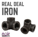 1/2 in.  Prefinished Matte Black Side Outlet Elbow - Sweatfully