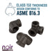 1/2 in.  Prefinished Matte Black Side Outlet Elbow - Sweatfully