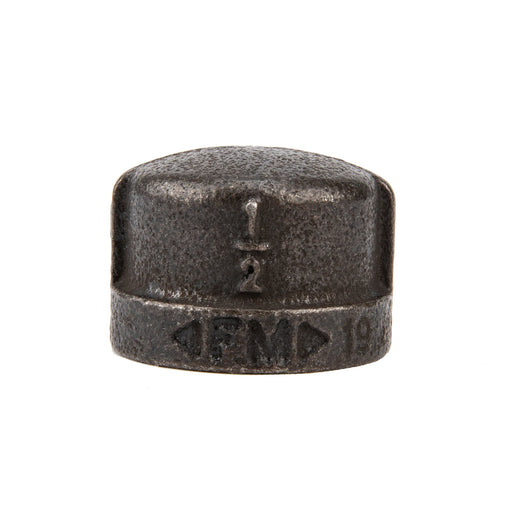 1/2 in. Prefinished Matte Black Cap - Sweatfully