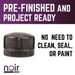 1/2 in. Prefinished Matte Black Cap - Sweatfully