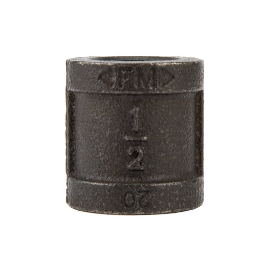 1/2 in. Prefinished Matte Black Coupling - Sweatfully