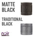 1/2 in. Prefinished Matte Black Coupling - Sweatfully