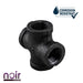 1/2 in. Prefinished Matte Black Cross - Sweatfully