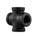 1/2 in. Prefinished Matte Black Cross - Sweatfully
