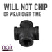 1/2 in. Prefinished Matte Black Cross - Sweatfully