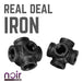 1/2 in. Prefinished Matte Black 6-Way Fitting - Sweatfully