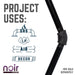 1/2 in. Prefinished Matte Black 45-Degree Elbow - Sweatfully