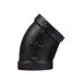 1/2 in. Prefinished Matte Black 45-Degree Elbow - Sweatfully