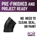 1/2 in. Prefinished Matte Black 45-Degree Elbow - Sweatfully