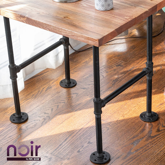 3/4 in. Prefinished Matte Black Floor Flange - Sweatfully