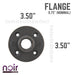 3/4 in. Prefinished Matte Black Floor Flange - Sweatfully