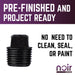 1/2 in. Prefinished Matte Black Plug - Sweatfully