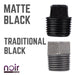 1/2 in. Prefinished Matte Black Plug - Sweatfully