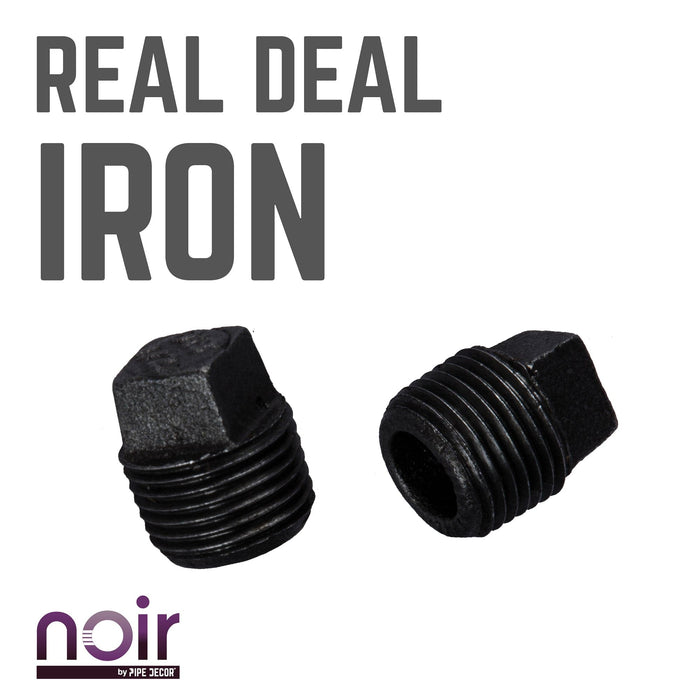 1/2 in. Prefinished Matte Black Plug - Sweatfully