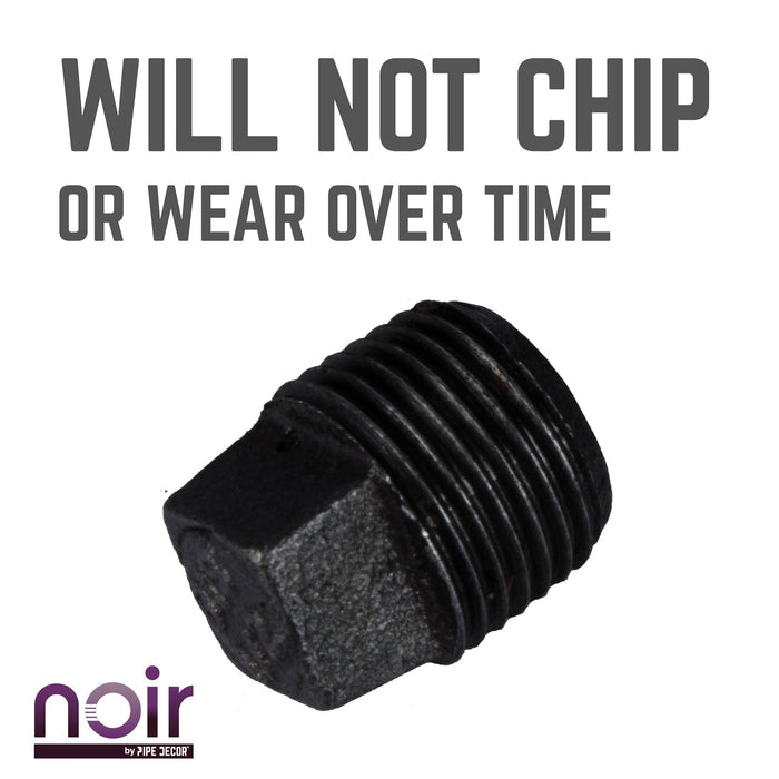 1/2 in. Prefinished Matte Black Plug - Sweatfully