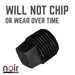 1/2 in. Prefinished Matte Black Plug - Sweatfully