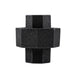 1/2 in. Prefinished Matte Black Union - Sweatfully