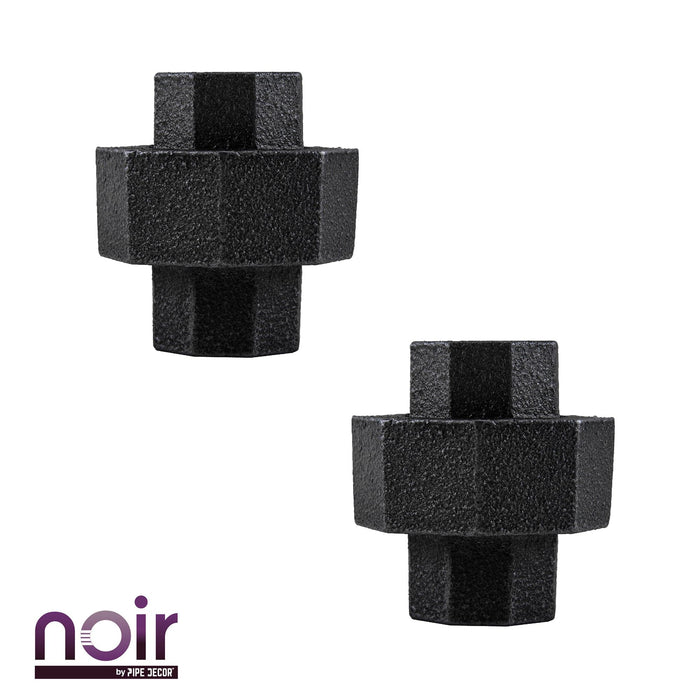 1/2 in. Prefinished Matte Black Union - Sweatfully