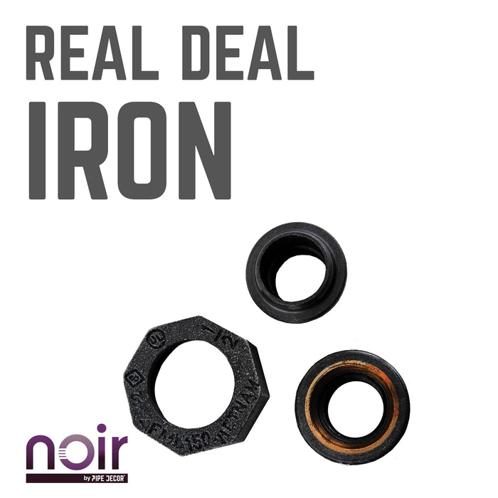 1/2 in. Prefinished Matte Black Union - Sweatfully