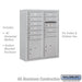 Salsbury 10 Door High Surface Mounted 4C Horizontal Mailbox with 10 Doors and 2 Parcel Lockers in Aluminum with USPS Access - Sweatfully