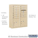 Salsbury 10 Door High Surface Mounted 4C Horizontal Mailbox with 10 Doors and 2 Parcel Lockers in Sandstone with USPS Access - Sweatfully