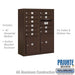 Salsbury 10 Door High Surface Mounted 4C Horizontal Mailbox with 10 Doors and 2 Parcel Lockers in Bronze with Private Access - Sweatfully