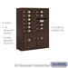 Salsbury 10 Door High Surface Mounted 4C Horizontal Mailbox with 10 Doors and 2 Parcel Lockers in Bronze with USPS Access - Sweatfully