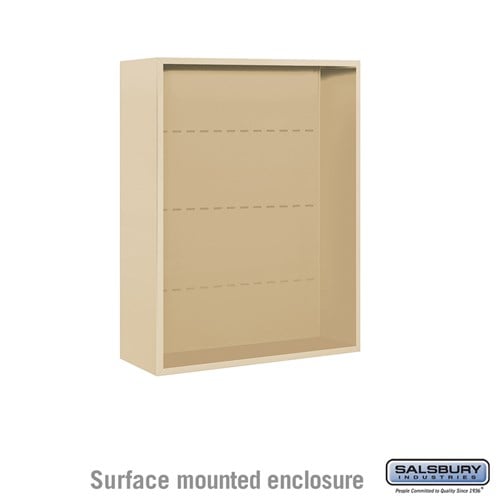 Salsbury Surface Mounted Enclosure - for 3710 Double Column Unit - Sandstone - Sweatfully