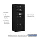 Salsbury 10 Door High Surface Mounted 4C Horizontal Mailbox with 3 Doors and 1 Parcel Locker in Black with USPS Access - Sweatfully