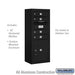 Salsbury 10 Door High Surface Mounted 4C Horizontal Mailbox with 4 Doors and 1 Parcel Locker in Black with USPS Access - Sweatfully