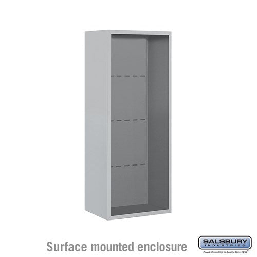 Salsbury Surface Mounted Enclosure - for 3710 Single Column Unit - Aluminum - Sweatfully