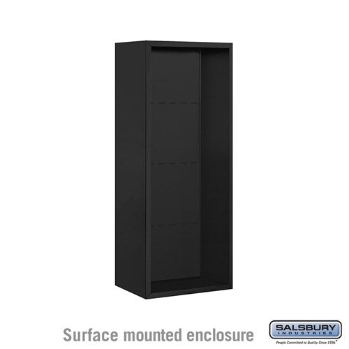 Salsbury Surface Mounted Enclosure - for 3710 Single Column Unit - Black - Sweatfully