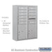 Salsbury 11 Door High Surface Mounted 4C Horizontal Mailbox with 10 Doors and 2 Parcel Lockers in Aluminum with USPS Access - Sweatfully