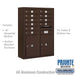 Salsbury 11 Door High Surface Mounted 4C Horizontal Mailbox with 10 Doors and 2 Parcel Lockers in Bronze with Private Access - Sweatfully