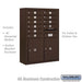 Salsbury 11 Door High Surface Mounted 4C Horizontal Mailbox with 10 Doors and 2 Parcel Lockers in Bronze with USPS Access - Sweatfully