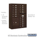 Salsbury 11 Door High Surface Mounted 4C Horizontal Mailbox with 15 Doors and 1 Parcel Locker in Bronze with USPS Access - Sweatfully