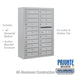 Salsbury 11 Door High Surface Mounted 4C Horizontal Mailbox with 20 Doors in Aluminum with Private Access - Sweatfully