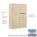 Salsbury 11 Door High Surface Mounted 4C Horizontal Mailbox with 20 Doors in Sandstone with Private Access - Sweatfully