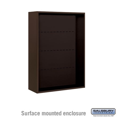 Salsbury Surface Mounted Enclosure - for 3711 Double Column Unit - Bronze - Sweatfully
