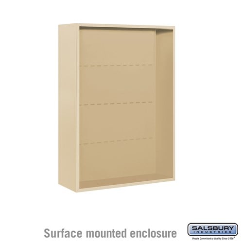 Salsbury Surface Mounted Enclosure - for 3711 Double Column Unit - Sandstone - Sweatfully