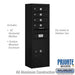 Salsbury 11 Door High Surface Mounted 4C Horizontal Mailbox with 4 Doors and 1 Parcel Locker in Black with Private Access - Sweatfully
