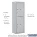 Salsbury 11 Door High Surface Mounted 4C Horizontal Parcel Locker with 2 Parcel Lockers in Aluminum with USPS Access - Sweatfully