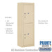 Salsbury 11 Door High Surface Mounted 4C Horizontal Parcel Locker with 2 Parcel Lockers in Sandstone with Private Access - Sweatfully