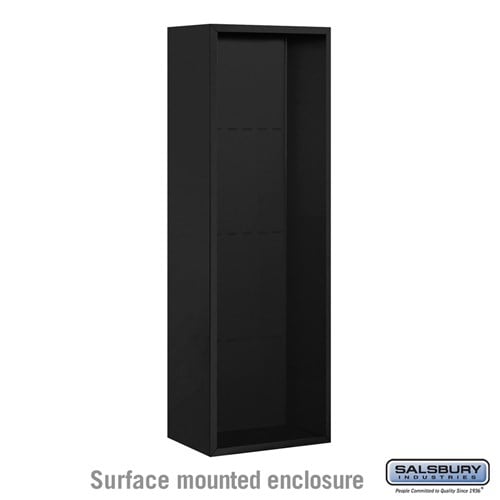 Salsbury Surface Mounted Enclosure - for 3711 Single Column Unit - Black - Sweatfully