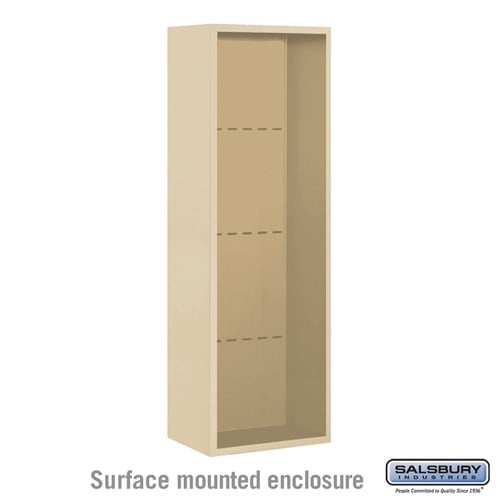 Salsbury Surface Mounted Enclosure - for 3711 Single Column Unit - Sandstone - Sweatfully