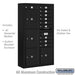Salsbury Maximum Height Surface Mounted 4C Horizontal Mailbox with 10 Doors and 4 Parcel Lockers in Black with USPS Access - Sweatfully