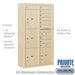 Salsbury Maximum Height Surface Mounted 4C Horizontal Mailbox with 10 Doors and 4 Parcel Lockers in Sandstone with Private Access - Sweatfully
