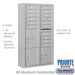 Salsbury Maximum Height Surface Mounted 4C Horizontal Mailbox with 15 Doors and 3 Parcel Lockers in Aluminum with Private Access - Sweatfully